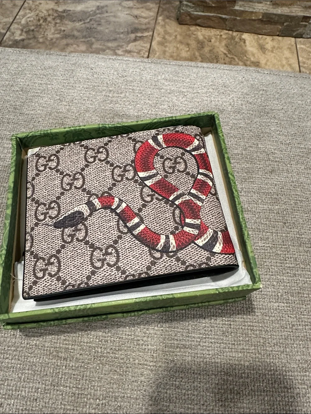 Beige Monogram Card & Key Holder